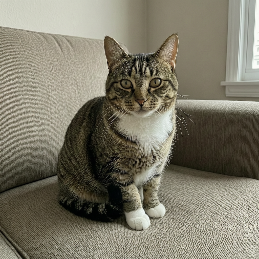 The original tabby cat photo